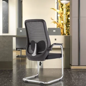 Office Chair With Armrest No Wheel Meeting Room Luxury Computer Visitor Office Waiting Modern Conference Office Chair