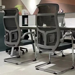 Office Chair With Armrest No Wheel Meeting Room Luxury Computer Visitor Office Waiting Modern Conference Office Chair