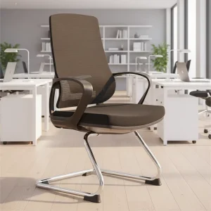 Office Chair With Armrest No Wheel Meeting Room Luxury Computer Visitor Office Waiting Modern Conference Office Chair