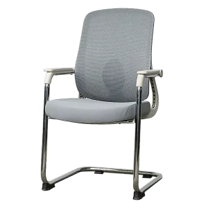 Office Chair with No Without Wheel Mesh Fabric Sled Stationary for Meeting Reception Visitor Guest Events Waiting