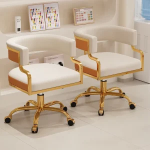 Office Chairs Gold Luxury Swivel Lifting Height Adjustable Leather Modern Home Furniture Study Executive Computer Office Chairs