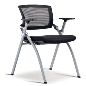 Office Commercial Furniture Mesh Armchair Stackable Foldable Meeting Room Chair Conference Chairs ISO Certified
