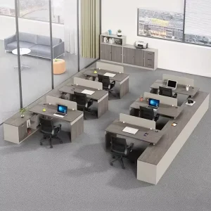 Office Cubicle Premium Office Workstation Desk with Modular Cubicle Modern Design Office Table for Corporate Office Building