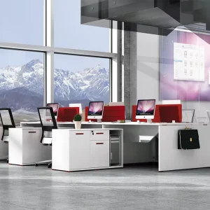 Office Cubicle Staff Workstation Office Furniture Staff Table Open Wooden Work Station 2 4 6 8 Person Seats Office Desk
