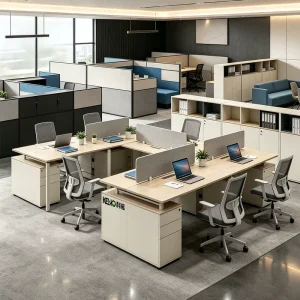 Office Cubicle Workstation Desk System Coworking Space Modular Office Furniture System Supplier B2B Factory China