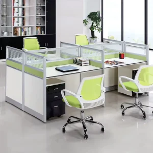 Office Cubicles Modern Office Furniture Cubicles Custom-Size Wooden Cubicles for 2 4 Person Modular Office Workstation