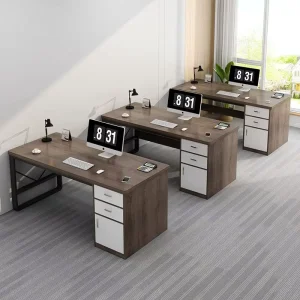 Office Desk Clerk Workstation Simple Modern Office Desk Clerk Desk and Chair Combination Single Person Workstation