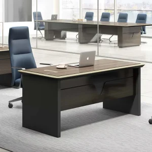 Office Desk with Drawer Modern Executive Computer Desk Wooden Workstation Office Furniture Set for Home Commercial Use