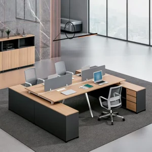 Office Desks and Chairs 2 4 6 Person Combination Computer Staff Modular Workstation Desk Office Furniture