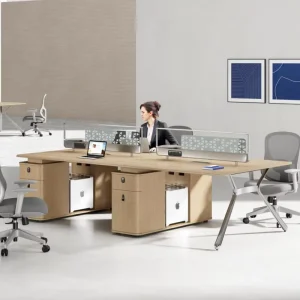Office Divider Desk Workstation Barrier Combination Modular Modern Solid Wood Multi Function Office Partition Workstation