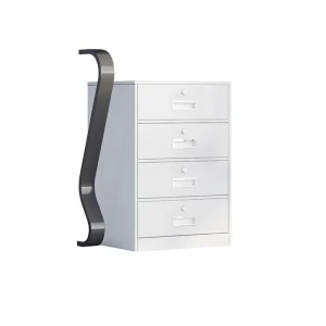 Office Filing Cabinet Low Table Steel Storage Data Cabinet Bedside Drawer Small Lock Fireproof Mobile