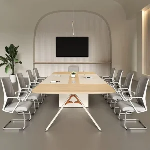 Office Furniture American style Conference Table Long Table Simple Modern Small Conference Room Reception Negotiation Chair