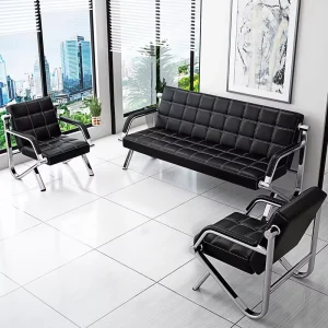 Office Furniture Commercial Modern Reception Sofa Office Couch Leather Office Sofa Set Furniture