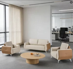 Office Furniture Commercial Modern Reception Sofa Office Couch Leather Office Sofa Set Furniture