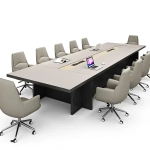Office Furniture Conference Table Chair Simple Modern Large Plate Training Table Bar Shape Bamboo Fireproof Office Desk