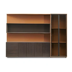 Office Furniture Custom Modern Brown Storage Cabinet Office Wooden Bookshelves Bookcases