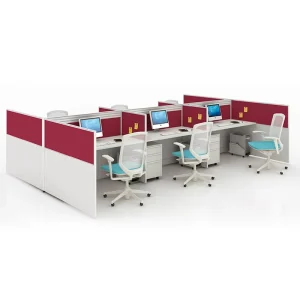 Office Furniture Desk Cubiculos Oficina Table Furniture Modular 4 Person Call Center Cubicles Office Workstation