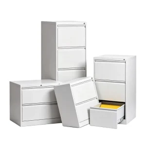 Office Furniture Drawer Design Filing Cabinet with Lock Light Grey Vertical Metal Filing Cabinet 2/3/4 Drawer for A4 Folder