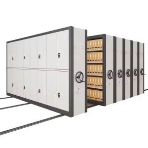 Office Furniture File Storage Mobile Archive Cabinet Metal Movable Compact Filing Shelving
