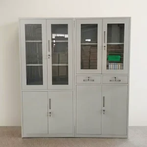 Office Furniture Filing Cabinets Steel Cupboard Adjustable Shelves Office Metal Glass Cabinet