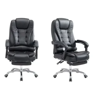 Office Furniture Guangzhou High Back Swivel Chairs for Office Reclining Ergonomic Office Chair With Footrest