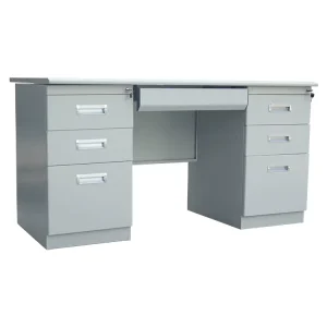 Office Furniture KD Office Furniture Metal Steel Office Computer Table Office Desk with Three Drawers