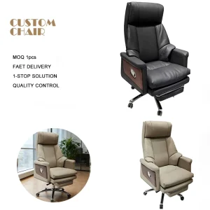 Office Furniture Luxury Classical Executive Chair Leather Office Leisure Reclining Chair Modern Executive Office Boss CEO Chair