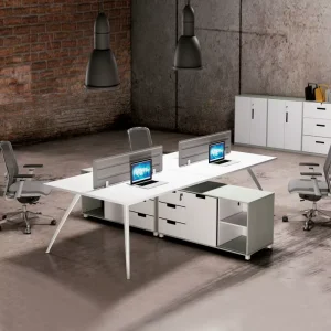 Office Furniture Manufacturers Workstation Desk Modular 4 Seater Office Desk Custom White Staff Desk