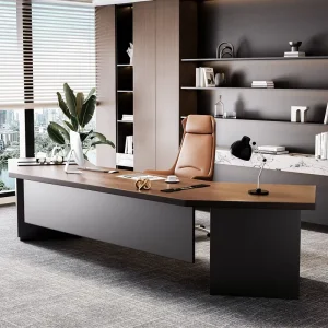 Office Furniture Modern Design Luxury Modern Wooden Executive Office Desk and Chair Office Tableand Chair Set