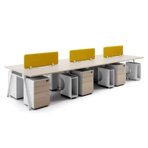 Office Furniture Modern Design Metal Frame Staff Desk 2 4 6 8 10 Person Office Workstation Face to Face Workstations