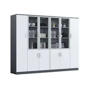 Office Furniture Modern Minimalist Financial Room Data Cabinet Boss Table Matching Background Bookcase Floor Locker File Cabinet