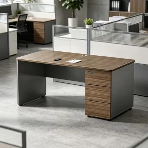 Office Furniture Modern Simple Wooden Staff Table Executive Working Table 1.4M Simple Computer Table Design Teacher Table