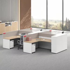 Office Furniture Modular Workstation Desk 4 Person Desk Staff Computer Desk Workstation Partition Office Table