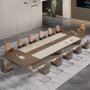 Office Furniture New Style Large White Conference Table Creative Negotiation Conference Room Tables and Chairs