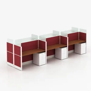 Office Furniture Offical Cubicle Partition Workstation 8 Person Modular Office Partition and Workstation