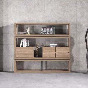 Office Furniture Open Home Office Multi-Layers Wooden Display Bookshelf Bookcase