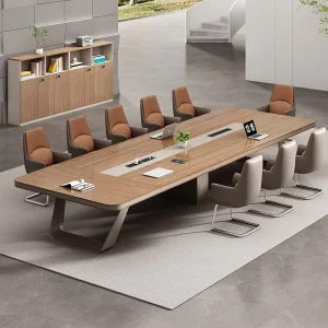 Office Furniture Set Modern Design Rectangular Office Conference Table Minimalist Style Hotel Negotiation Desk for Office Use