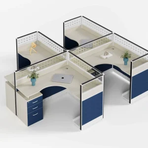 Office Furniture Staff Modular Workstation Office Reception Desk Office Table with Partition