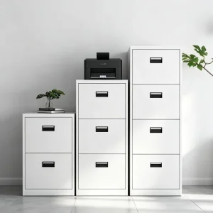 Office Furniture Steel 2 4 Drawer Document Storage Cabinet Vertical File Filing Cabinet Knock Down A4 F4 Size Use