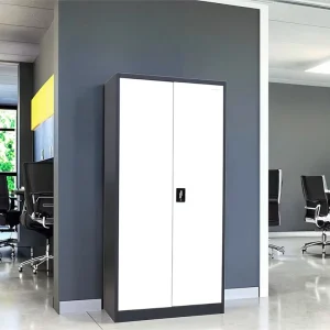 Office Furniture Steel Filing Cabinet Document Storage Cupboard Metal File Cabinet with Shelves Above