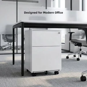 Office Furniture Storage A4 Legal Paper Key Smart Code Digital Lock Mobile Pedestal Metal Steel 2 Drawer Mobile File Cabinet