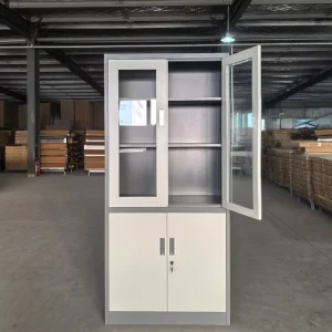Office Lockable Steel Filing Storage Cabinet with Adjustable Shelves Multi functional Metal File Cabinet