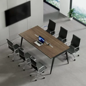 Office Meeting Table Conference Desk And Chairs Set For 8 People Wooden Conference Negotiation Meeting Room Desk Table