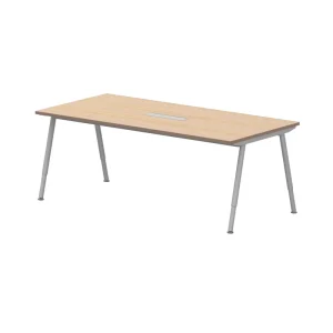 Office Multi Person Meeting Table Rectangular Desk Training Room Modern Wooden Conference Table