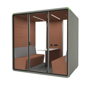 Office Partition Separator Pod Soundproof Phone Booth Silent Cabin for Library School Open Area Sound Barrier