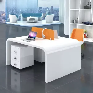 Office Partition Staff Table 6 Person Workstation Modern Modular Open Plan 4 Person Seater Work Stations for Staff Office Work
