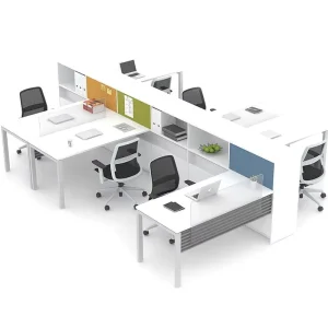 Office Partition Workstation Modular Desk 4 Person Workstation Table Modern Cubicle Office Workstation Furniture