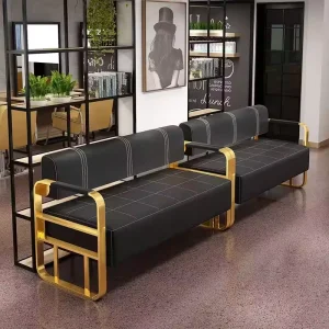 Office Reception Light Luxury Sofa Barber Shop Waiting Chair Clothing Beauty Salon Hair Salon Rest Area Sofa