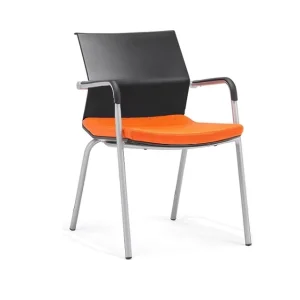 Office School Hospital Project Plastic Backrest 4 Leg Conference Room Reception Chairs Waiting Room