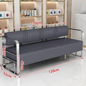 Office Small Apartment Barber Shop Sofa Waiting Strip Fashion Rest Sofa Cosmetology Shop Waiting Area Sofa Salon Chairs